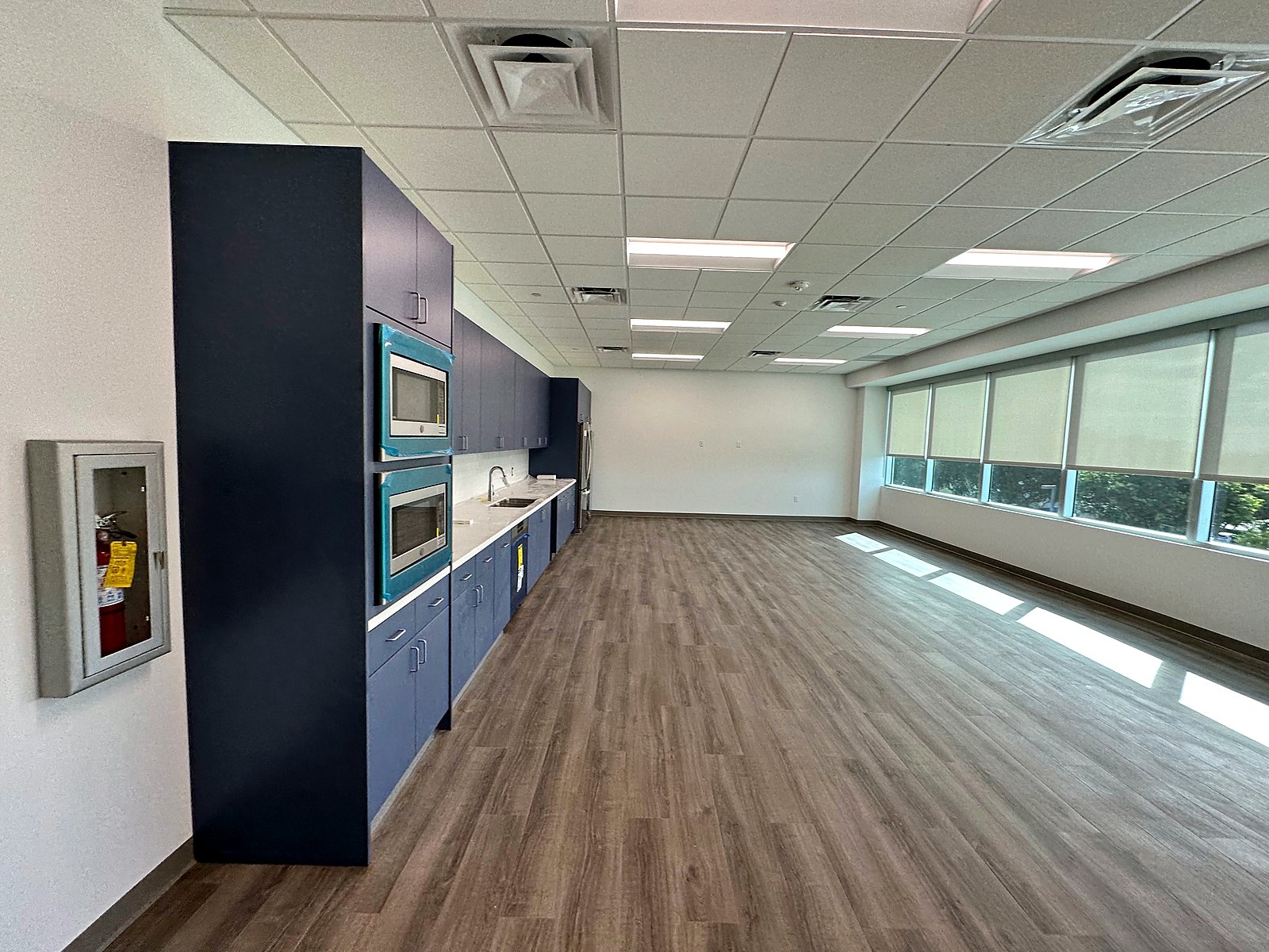 Corporate break room build-out by Brunt & Company