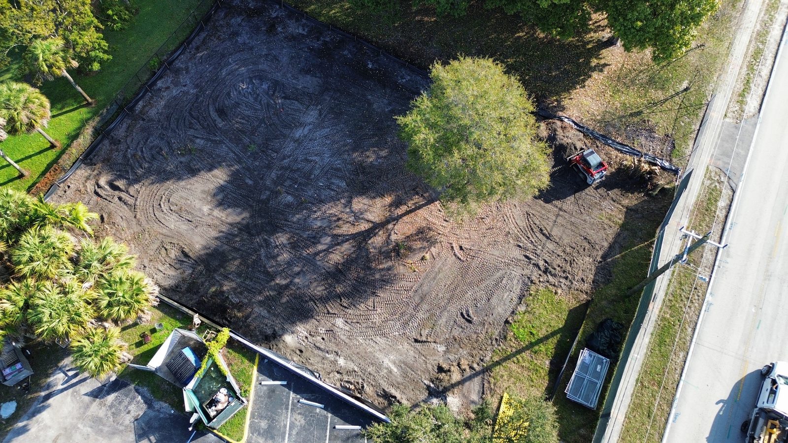 Arkham Apartments site prep, February 2025 — Brunt & Company