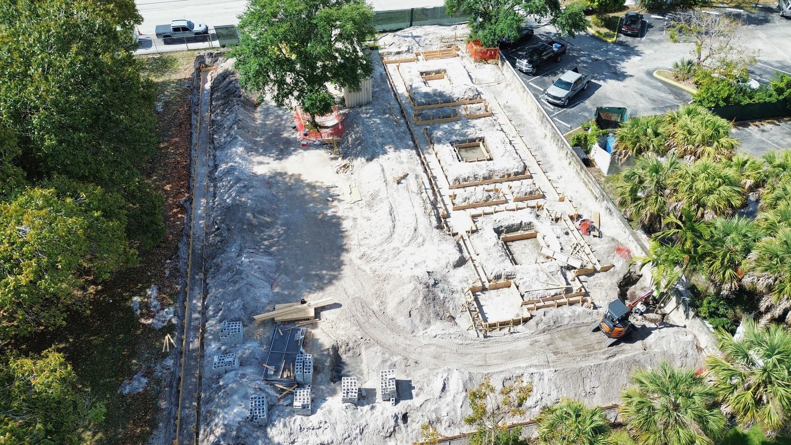 Arkham Apartments footings poured, April 2025 — Brunt & Company